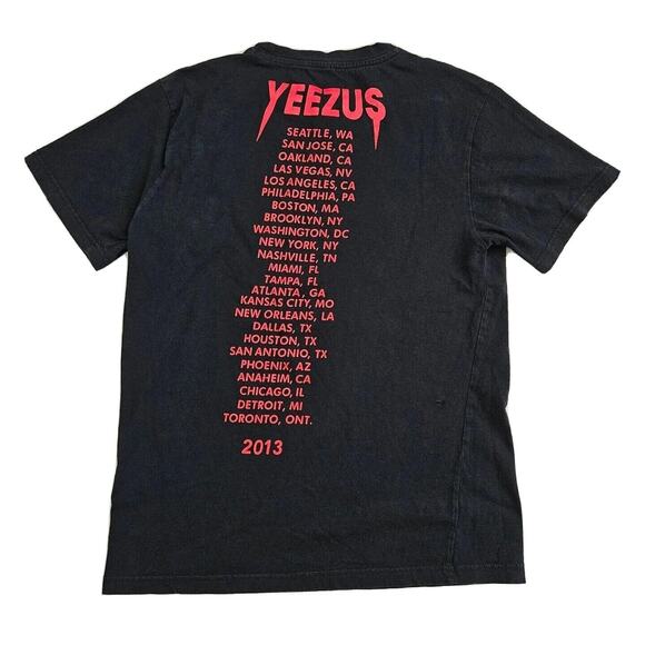 Kanye West Concert Tour T-Shirt Yeezus 2013 God Wants You Black Tee Size Medium - Picture 3 of 5